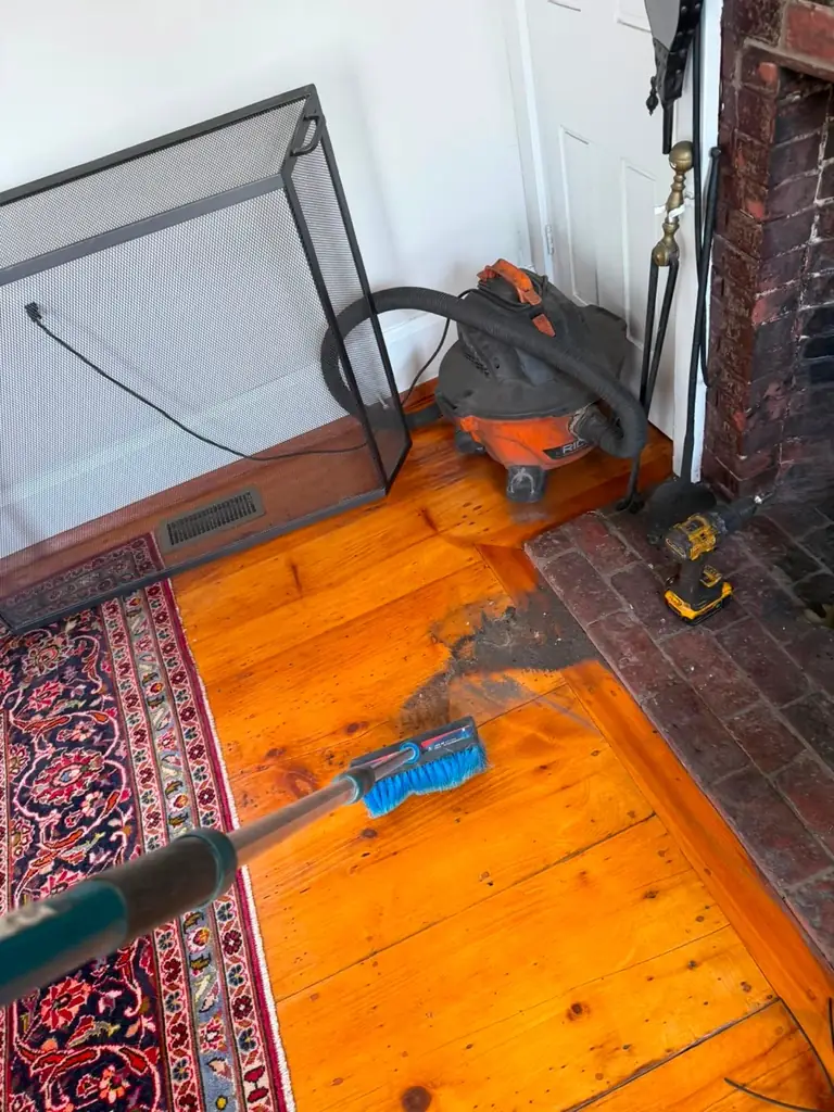 Fireplace sweep cleaning in Rockport MA